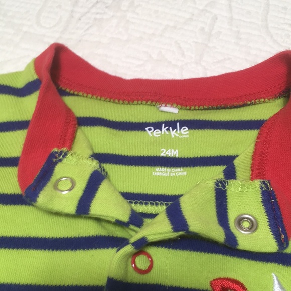 24m (3/$20) Striped Footie by Pekkle - Picture 8 of 10